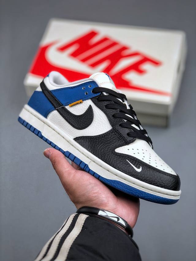 海外爆款限量发售！高端定制nike Sb Dunk Low闪电联名 Unione黑白蓝 藤原浩联名 高端定制 低帮休闲板鞋 定制鞋盒 大厂纯原品质出货 超高清洁