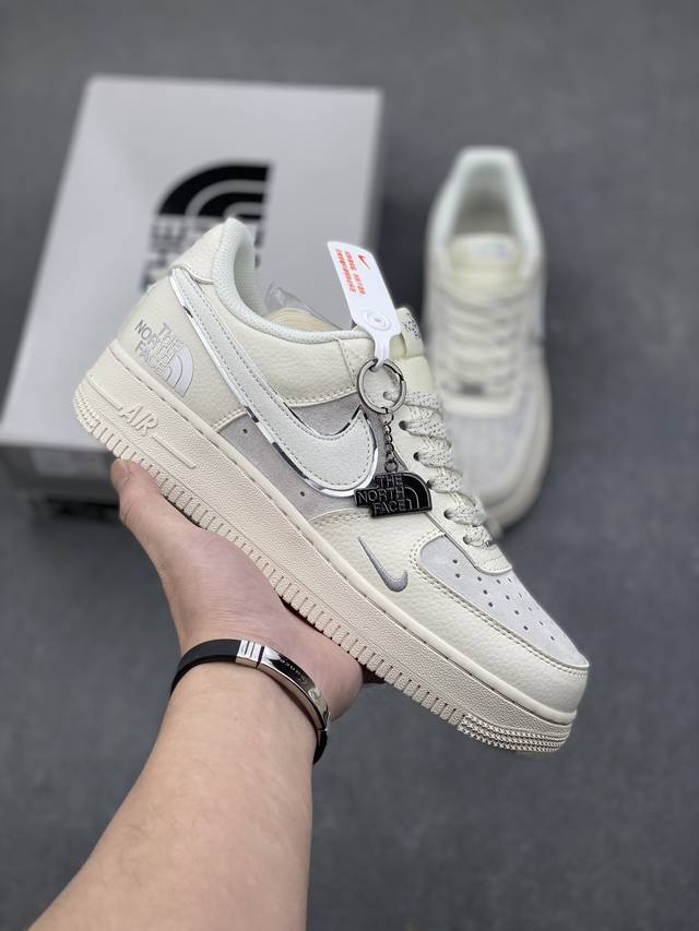 Nike Air Force 1 Low 07 X The North Face 白灰小钩满天星 原楦头原纸板 打造纯正低帮空军版型 专注外贸渠道 全掌内置蜂窝