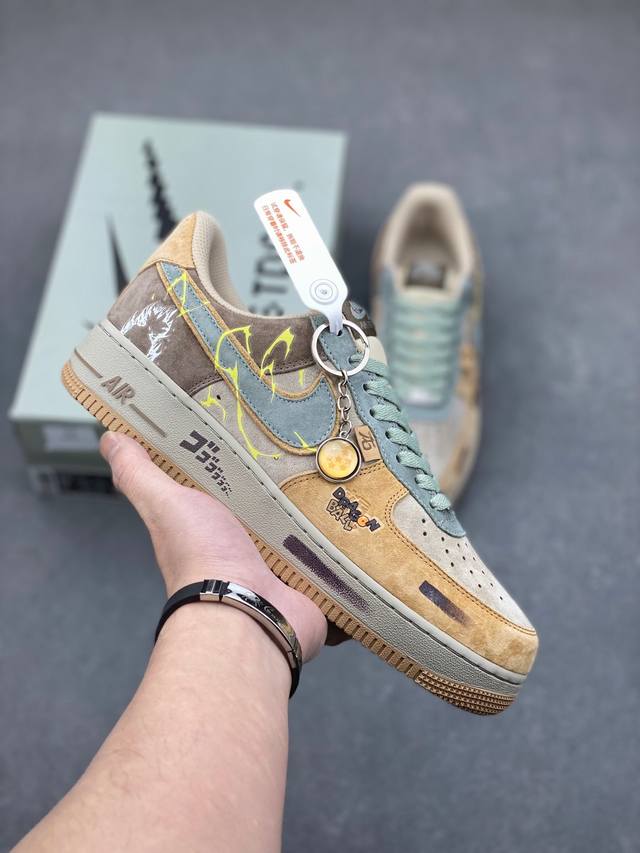 独家实拍“卡卡罗特”Nike Air Force 1 “Kakarot”漫画七龙珠系列 空军一号定制低帮秋冬板鞋 货号：Cd1212-666 在那浩瀚无垠的宇宙