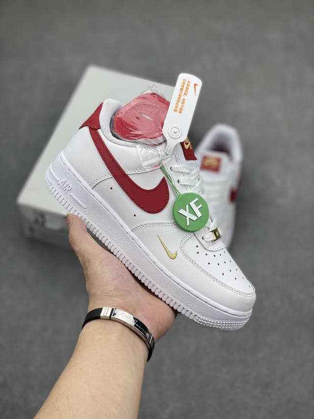 超级福利长期补货 独家特价 Xf版本 原本地200版本 公司级nike Air Force 1 '07 酒红小勾 原楦头原纸板 纯正空军版型专注外贸渠道 全掌内