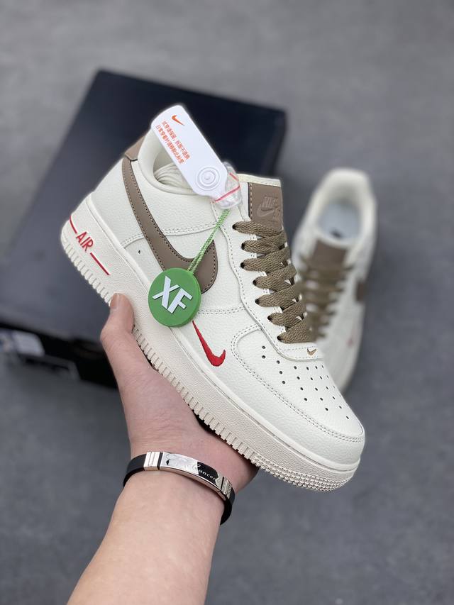 超级福利长期补货 独家特价 Xf版本 原本地200版本 公司级nike Air Force 1 '07 奶白咖 原楦头原纸板 纯正空军版型专注外贸渠道 全掌内置