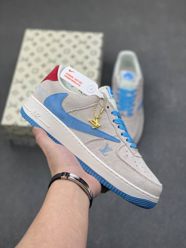 高端定制 洛杉矶潮牌店限量发售 公司级 Undefeated X Nike Air Force 1 Low 空军一号低帮休闲板鞋 定制皮料 原装定制鞋盒 炫彩反