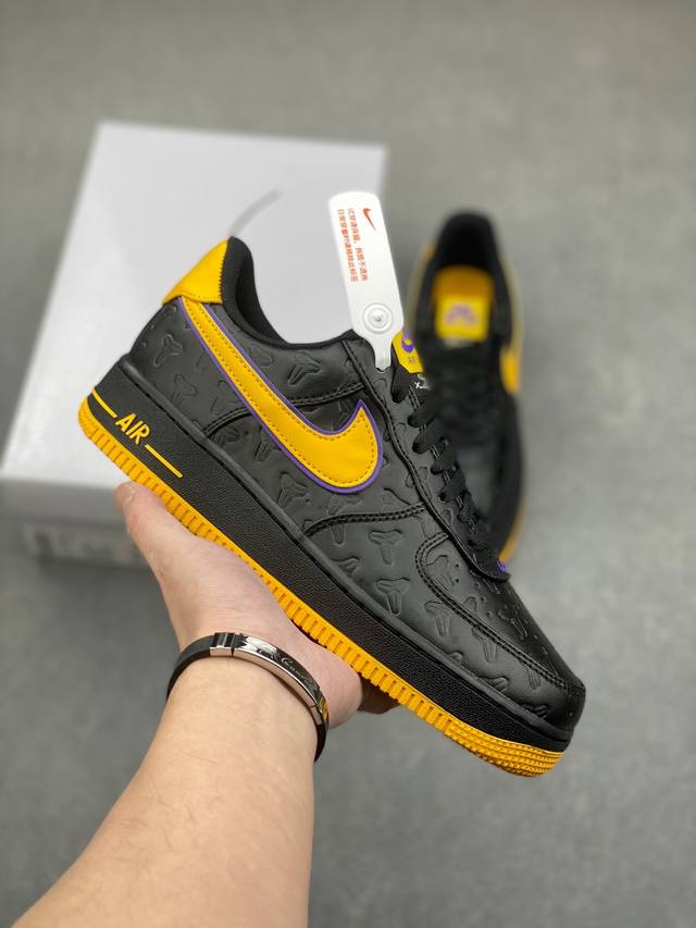 Nk Air Force 1'07 Low 致敬曼巴 空军一号低帮休闲板鞋 原楦头原纸板 打造纯正空军版型#专注外贸渠道 全掌内置蜂窝气垫 #原盒配件 原厂中底