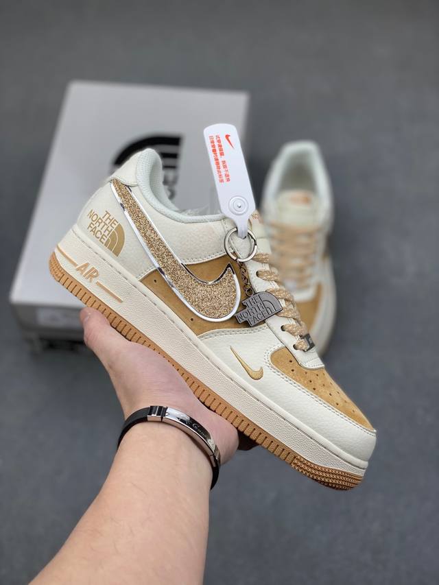 海外限量发售！公司级nike Air Force 1 '07 Low “北面联名”空军一号 低帮 运动鞋 休闲鞋 折边针车 工艺难度大 原楦头原纸板 原装鞋盒