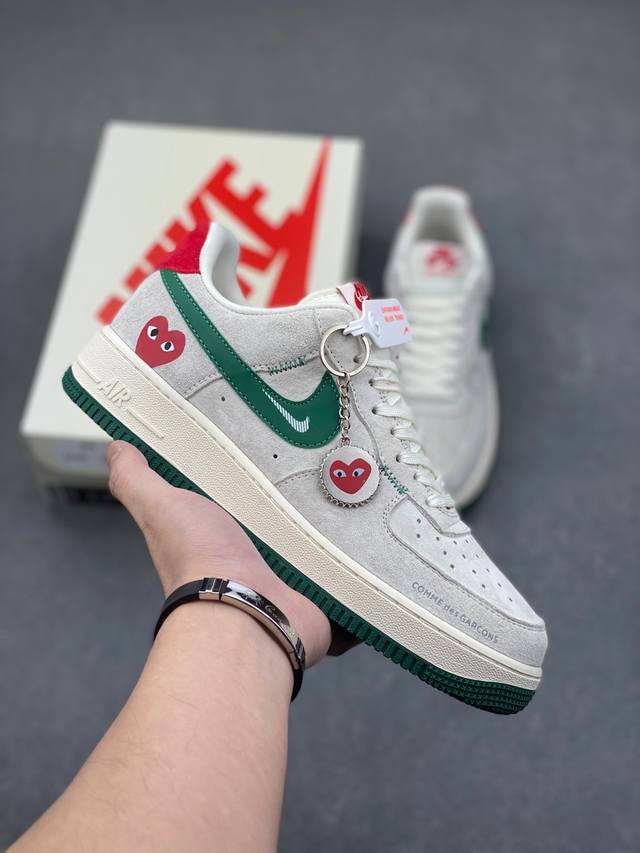 海外限量发售！公司级nike Air Force 1 '07 Low “川久保龄联名 猪八绿勾”空军一号 低帮 运动鞋 休闲鞋 折边针车 工艺难度大 原楦头原纸