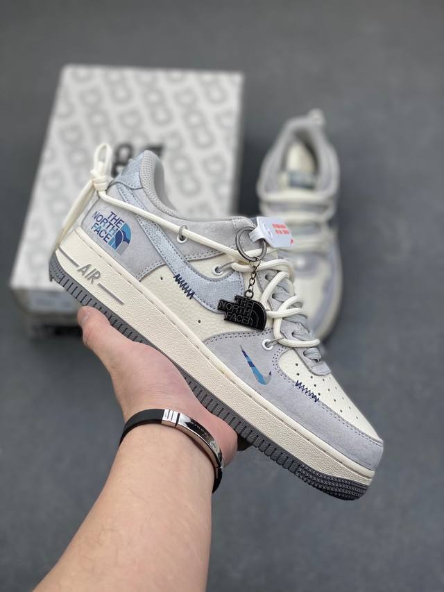 海外限量发售！公司级nike Air Force 1 '07 Low “北面联名--空军一号 低帮 运动鞋 休闲鞋 折边针车 工艺难度大 原楦头原纸板 原装鞋盒