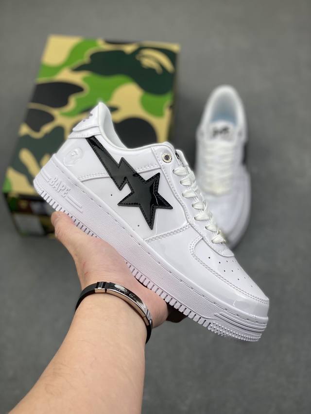 Bape Sk8 Sta To Nigo“ 潮流教父nigo 品牌 猿人头低帮经典运动休闲板鞋 全套顶级包装 包含猿人logo定制防尘袋 定制迷彩鞋垫一副 抗压