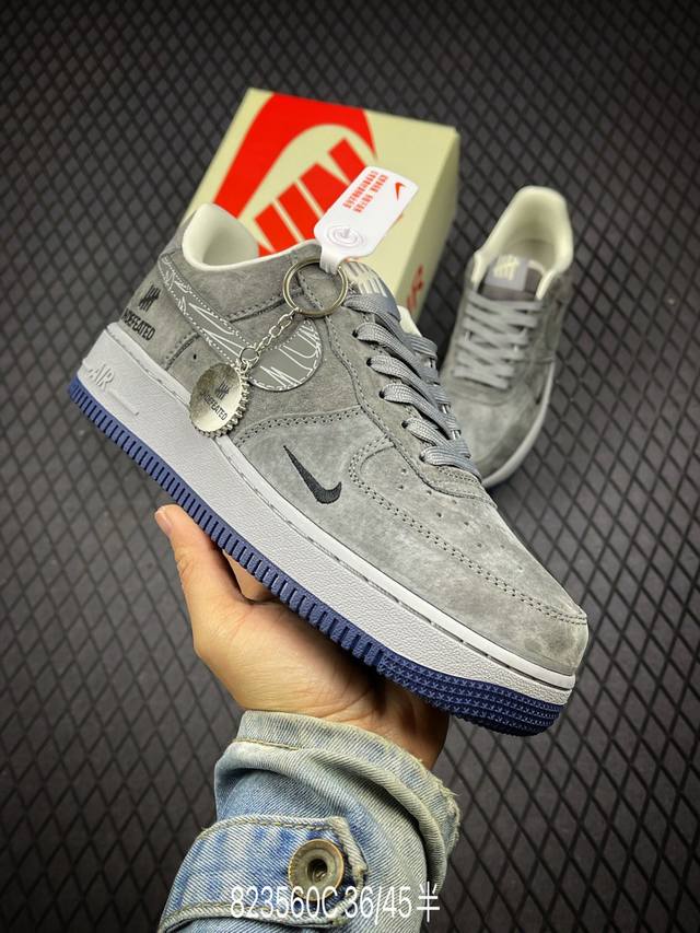 Nk Air Force 1'07 Low Un联名-重影灰猪八 空军一号 低帮休闲板鞋 Df0188-018 #原楦头原纸板 原装鞋盒 定制五金配件 内置全掌