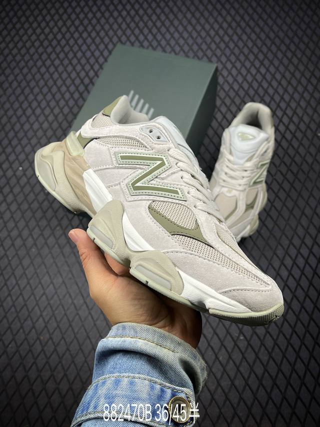 公司级new Balance 公司级版本 Nb9060 联名款 复古休闲运动慢跑鞋 鞋款灵感源自设计师本人对夏日的怀日回忆。鞋面大身由空间双格及磨砂鞋面拼接而生