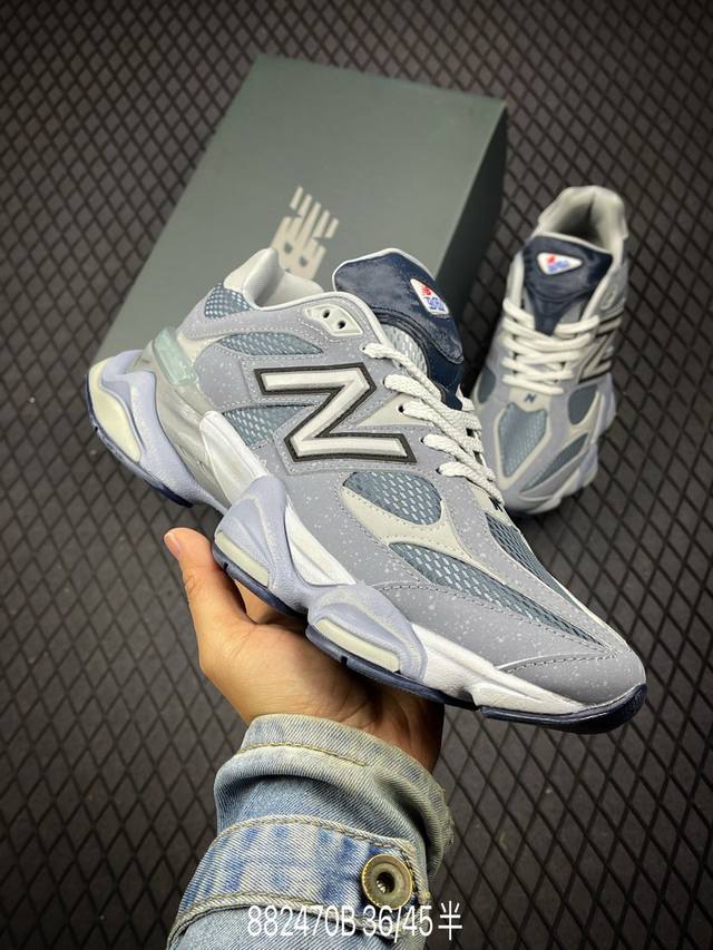 公司级new Balance 公司级版本 Nb9060 联名款 复古休闲运动慢跑鞋 鞋款灵感源自设计师本人对夏日的怀日回忆。鞋面大身由空间双格及磨砂鞋面拼接而生