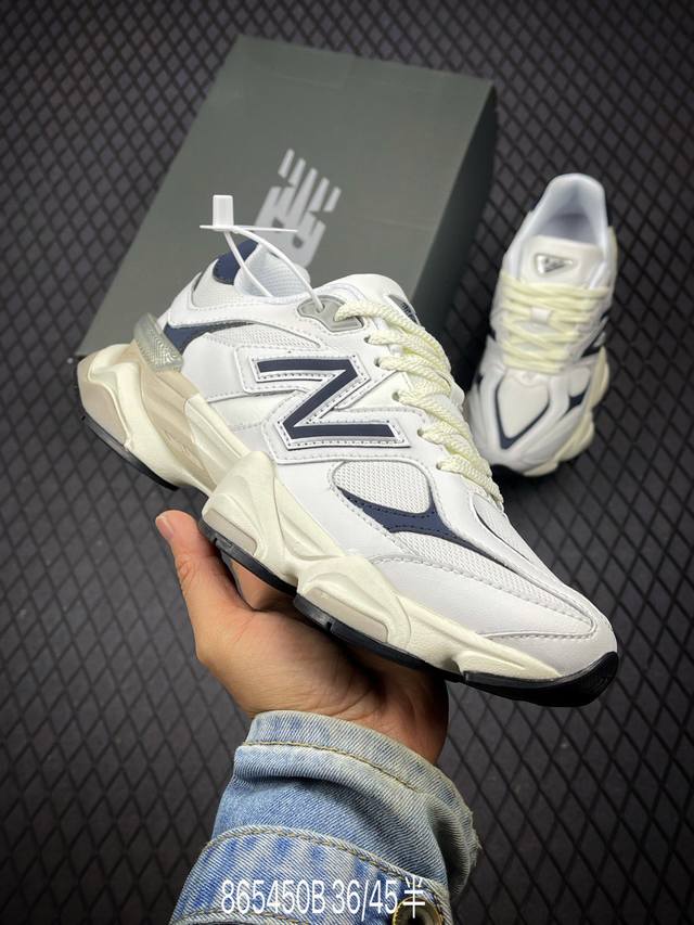 公司级new Balance 公司级版本 Nb9060 联名款 复古休闲运动慢跑鞋 鞋款灵感源自设计师本人对夏日的怀日回忆。鞋面大身由空间双格及磨砂鞋面拼接而生