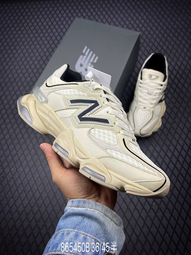 公司级new Balance 公司级版本 Nb9060 联名款 复古休闲运动慢跑鞋 鞋款灵感源自设计师本人对夏日的怀日回忆。鞋面大身由空间双格及磨砂鞋面拼接而生