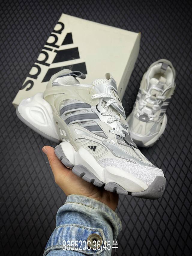 Adidas Xlg Runner Deluxe 跑步者豪华版系列低帮厚底增高老爹风复古缓震休闲运动慢跑鞋jp5765 尺码：36-45半码 编码：865520