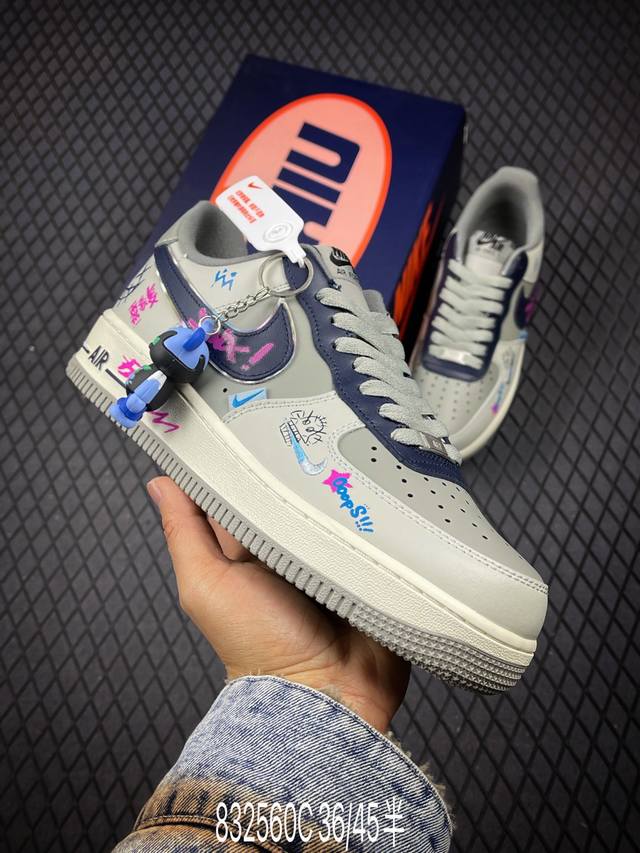 Nk Air Force 1'07 Low Jinkesi 英雄联盟系列 金克丝 空军一号定制低帮秋冬休闲板鞋 Xl2321-222 #金克丝作为英雄联盟 中最