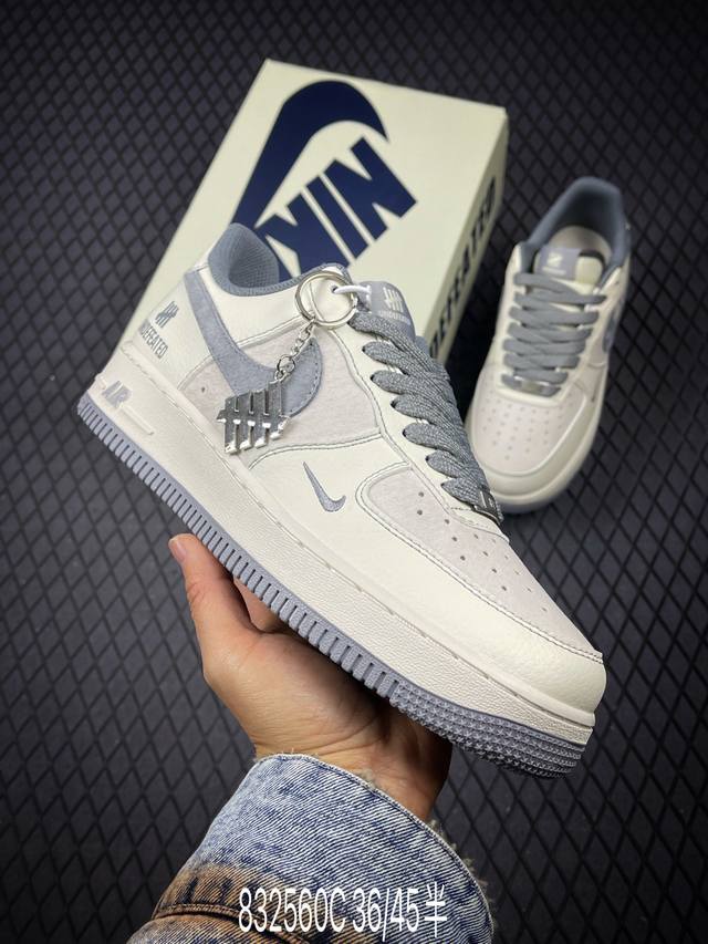 海外限量发售！公司级nike Air Force 1 '07 Low “Un联名--猪八米灰线”空军一号 低帮 运动鞋 休闲鞋 折边针车 工艺难度大 原楦头原纸