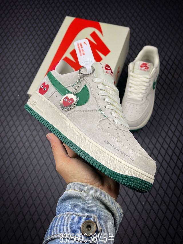 Nike Air Force 1 Low 07 X Supreme 原楦头原纸板 打造纯正低帮空军版型 专注外贸渠道 全掌内置蜂窝气垫 原盒配件 原厂中底钢印、