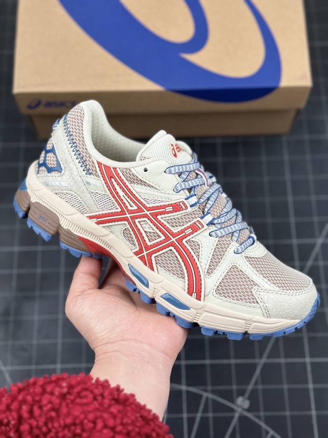 Asics Gel-Kahana 8 亚瑟士越野跑步鞋抓地稳定运动鞋缓震耐磨跑鞋 融合机能和户外潮流强势回归 核心科技gel内置于后跟 配合speva弹性中底