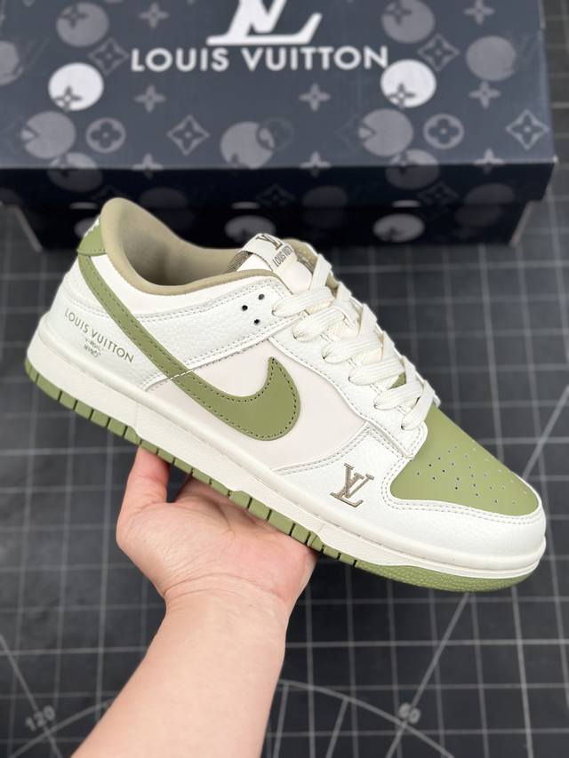 公司级nk Dunk Low Retro “Diy高端定制” Lv 联名 低帮休闲运动板鞋 原装头层材料 用料绝不含糊 独家版型蒸餾加工帶來的是更好的视觉和脚感 - 点击图像关闭