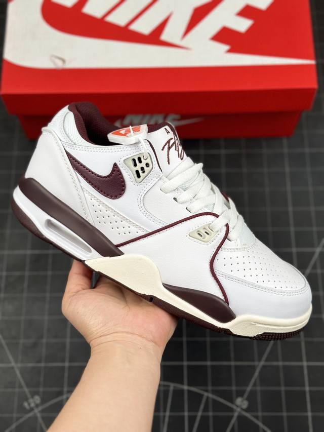 公司级耐克nike Air Flight 89 Low 男子运动鞋 Aj4兄弟款 缓震篮球鞋 重塑80年代后期非凡篮球战靴的经典风范 利落皮革结构搭载卓越缓震系