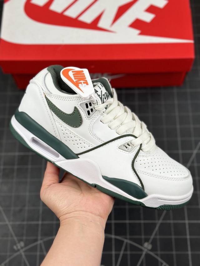 公司级耐克nike Air Flight 89 Low 男子运动鞋 Aj4兄弟款 缓震篮球鞋 重塑80年代后期非凡篮球战靴的经典风范 利落皮革结构搭载卓越缓震系