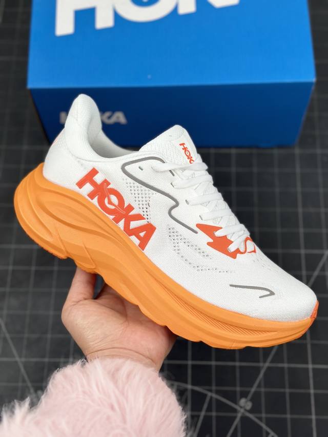 新晋减震王,踩屎感最强！美国新兴跑鞋品牌hoka One One M Clifton 10 Low 克利夫顿10代系列低帮厚底网织轻量休闲运动慢跑鞋 男女鞋半码