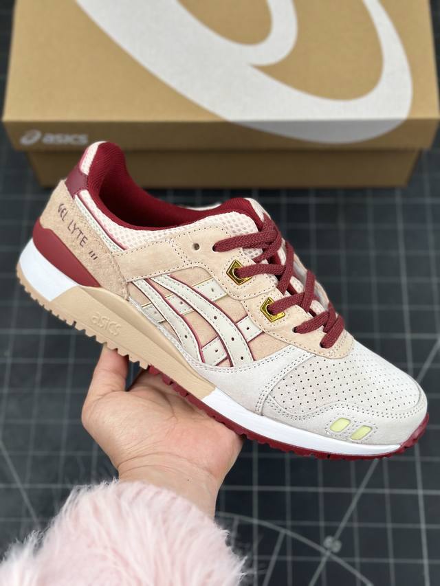 公司级asics Gel-Lyte Iii Og系列低帮经典复古休闲运动跑步鞋 采用硬质牛剖革组合透气针织鞋面材质 升级eva全新缓震中底部位科技组合耐磨橡胶外