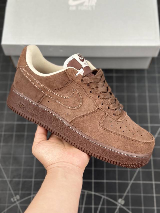 Nike Air Force 1 Low 麦棕 空军一号低帮运动休闲板鞋 原楦头原纸板 打造纯正空军版型 专注外贸渠道 全掌内置蜂窝气垫 原盒配件 原厂中底钢印