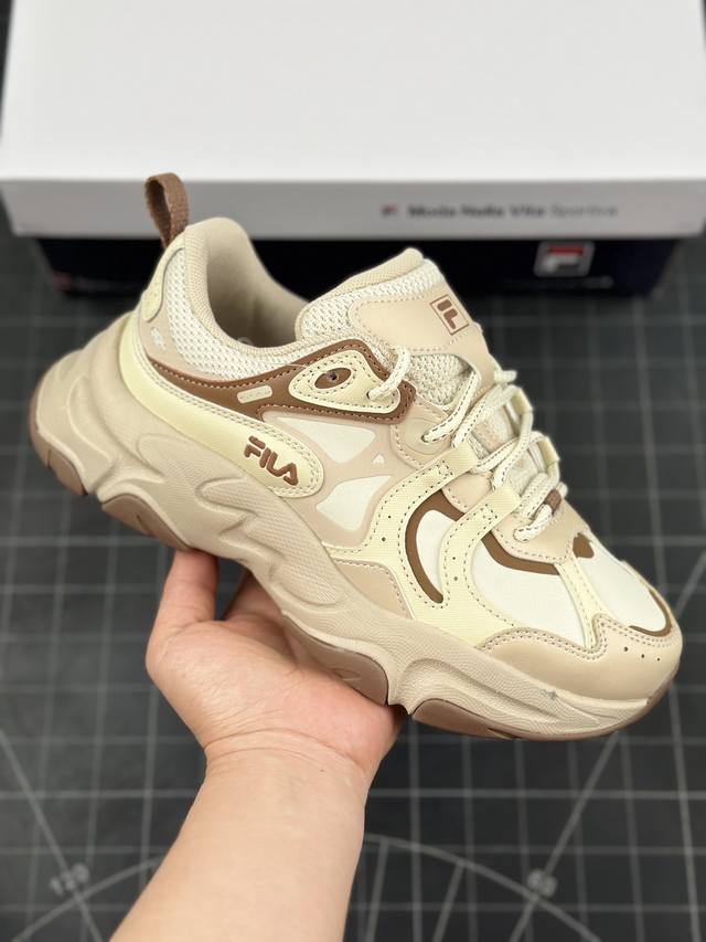 意大利百年运动时尚品牌斐乐fila Retro Mars 3 火星3代系列低帮老爹风增高复古中性休闲运动慢跑鞋 #女鞋真标半码制#升级原楦原纸版数据开发版型#采