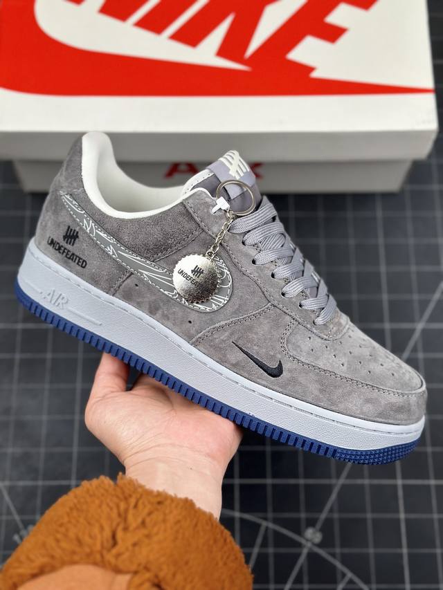 Nk Air Force 1'07 Low Un联名-重影灰猪八 空军一号 低帮休闲板鞋 #原楦头原纸板 原装鞋盒 定制五金配件 内置全掌气垫 原厂鞋底 货号：