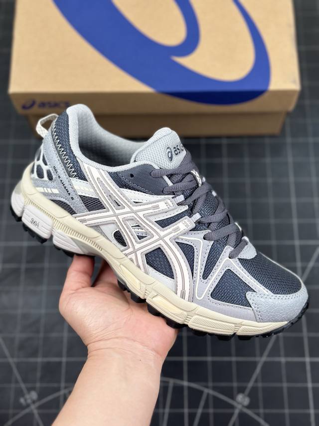 Asics Gel-Kahana 8 Cn 亚瑟士越野跑步鞋抓地稳定运动鞋缓震耐磨跑鞋 融合机能和户外潮流强势回归 核心科技gel内置于后跟 配合speva弹性