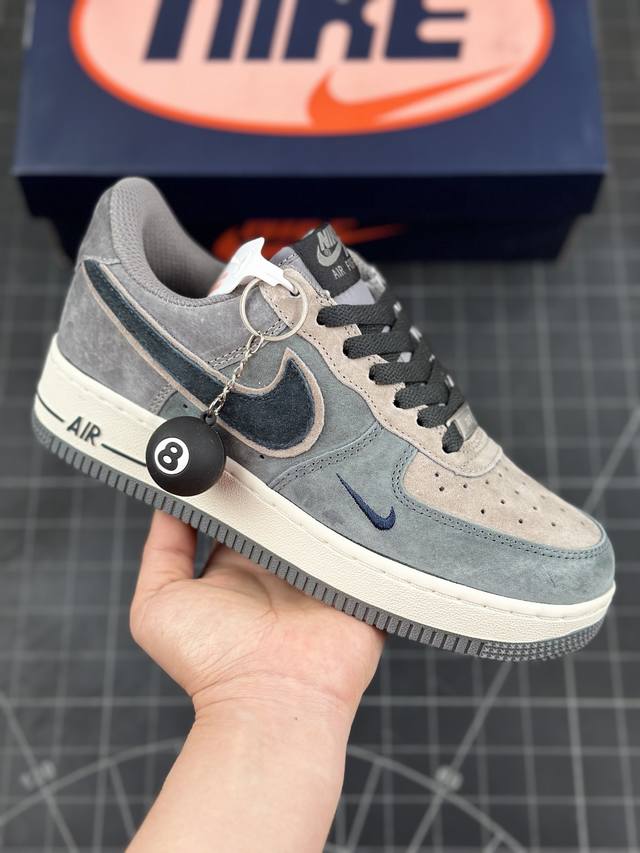 Nk Air Force 1'07 Low Black Eight 黑八奇迹 空军一号定制低帮秋冬休闲板鞋 #台球这项运动 近两年风靡全球 特别是中式八球 关注