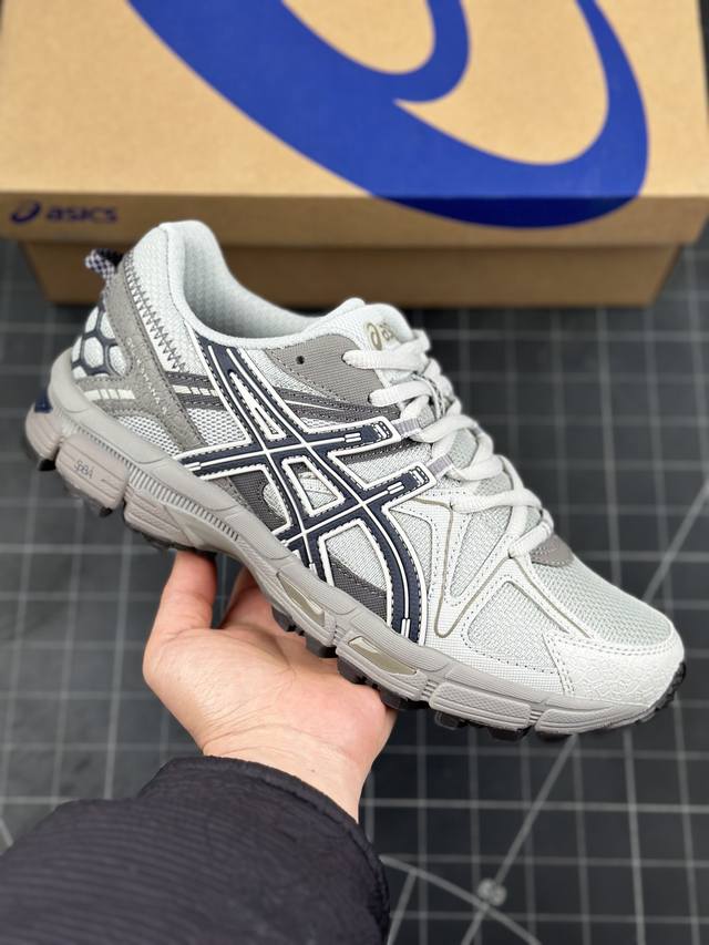 Asics Gel-Kahana 8 亚瑟士越野跑步鞋抓地稳定运动鞋缓震耐磨跑鞋 融合机能和户外潮流强势回归 核心科技gel内置于后跟 配合speva弹性中底