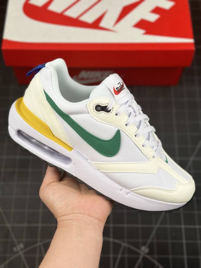 公司级nk Air Max Dawn 黎明系列低帮气垫百搭休闲运动慢跑鞋 采用柔软翻毛皮和透气梭织材料打造利落鞋面，中底和鞋跟融入现代感线条设计，兼具复古风格与