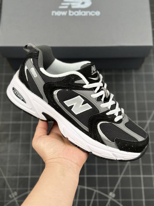 Nb新百伦new Balance Mr530系列复古老爹风网布跑步休闲运动鞋 原楦原数据开发纸版，采用优质纤维革+透气网眼布材质材质，独立3层组合大底私模，正确