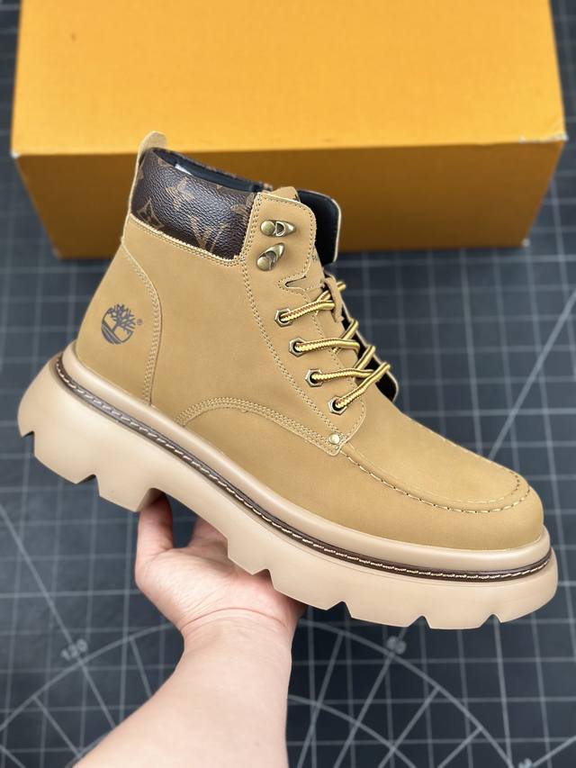 年末清仓 特价福利 Lv X Timberland Lv联名添柏岚大黄靴 顶奢流量品牌与时代经典的结合之作 #代购专供品质 高弹modern 外置防滑橡塑发泡超