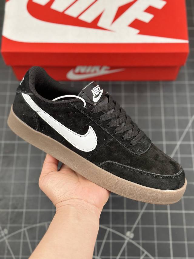 公司级nk Killshot 2 复古限定 耐克复古舒适防滑轻便低帮板鞋 此次品牌选用nike旗下经典带款nikekillshot 鞋款为蓝本，采用帆白色、黑色