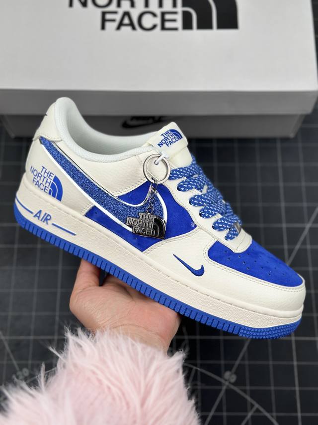 Nike Air Force 1 Low 07 X The North Face 白蓝小钩满天星 低帮休闲运动板鞋 原楦头原纸板 打造纯正低帮空军版型 专注外贸