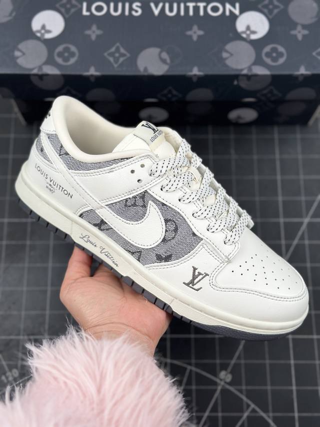 Nk Sb Dunk Low Lv联名米白黑布 3M反光鞋带 周年高端定制 低帮休闲板鞋 #高端定制鞋盒 大厂纯原品质出货 超高清洁度 皮料切割干净无任何毛边 - 点击图像关闭