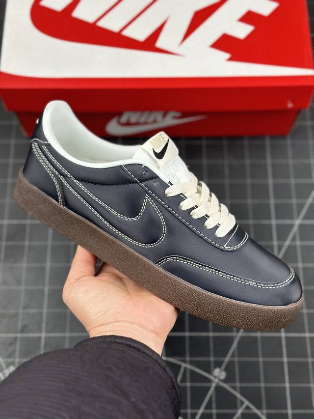 经典重塑，Nike Killshot 2 Leather Tiempo Pack 致命射击二代系列低帮美式经典复古休闲运动板鞋“钛灰黑焦糖底” 作为一双 198