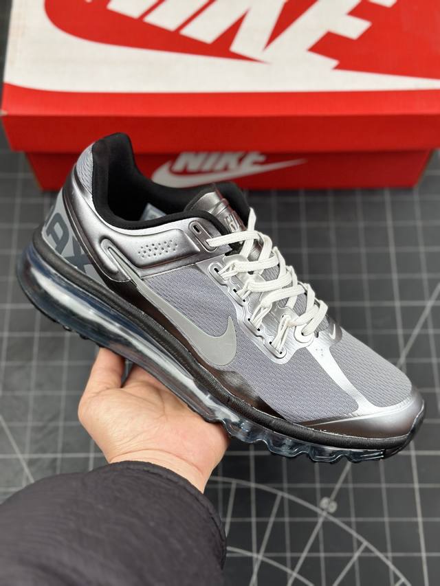 公司级nk Air Max 2013 耐克复古透气网布气垫跑鞋 #搭配全掌式 Max Air 气垫，为步伐注入充沛活力。半透明中底和外底，为整体造型画龙点睛，打