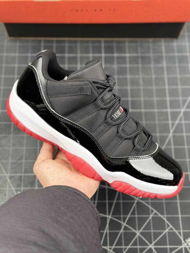 公司级耐克nike Air Jordan 11 Retro Concord Aj11代迈克尔 乔丹中帮运动文化篮球鞋 升级原楦原纸版数据开发版型，采用漆皮镀膜牛