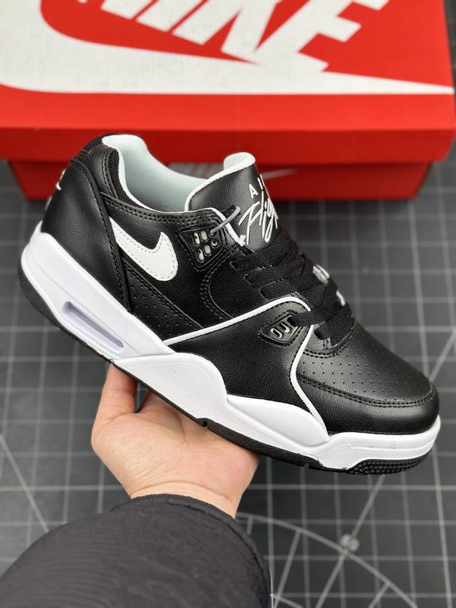 公司级耐克nike Air Flight 89 Low 男子运动鞋 Aj4兄弟款 缓震篮球鞋 重塑80年代后期非凡篮球战靴的经典风范 利落皮革结构搭载卓越缓震系