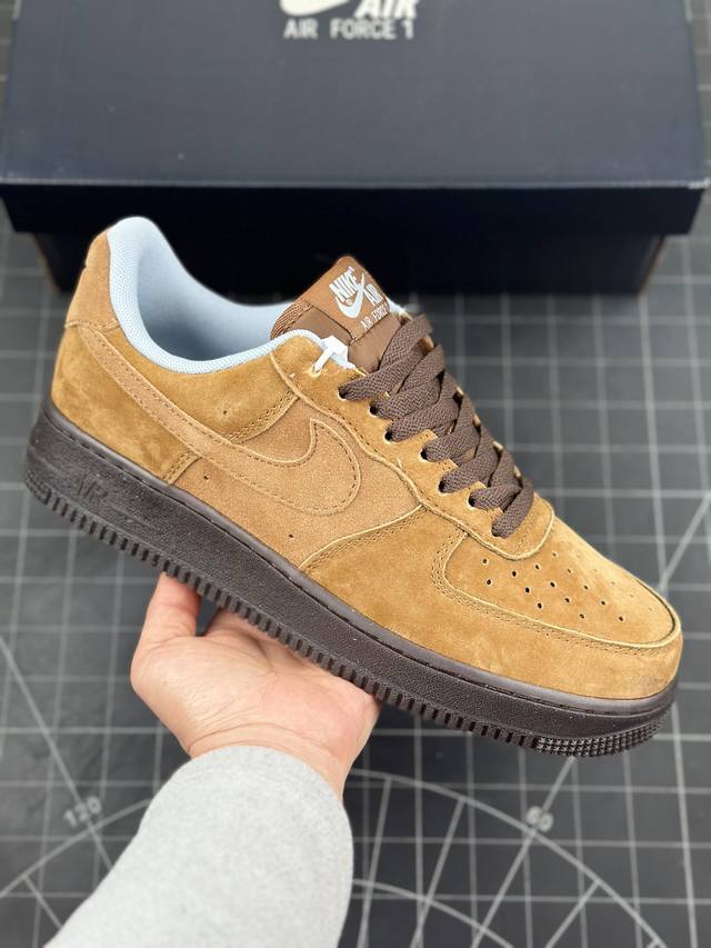 公司级nike Air Force 1 Low 07 棕褐 低帮休闲运动板鞋 原楦头原纸板 打造纯正低帮空军版型 专注外贸渠道 全掌内置蜂窝气垫 原盒配件 原厂