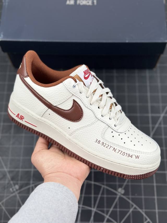 Nike Air Force 1 Low 07 X Howard University Yardrunner 白棕 空军一号 低帮运动休闲板鞋 原楦头原纸板 打