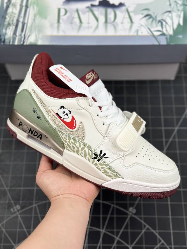 Nike Air Jordan Legacy 312 Low 特殊手绘 水墨国风 红小钩熊猫 乔丹最强三合一混合版 有着交错结合的设计，它的名字就展现出它所包含