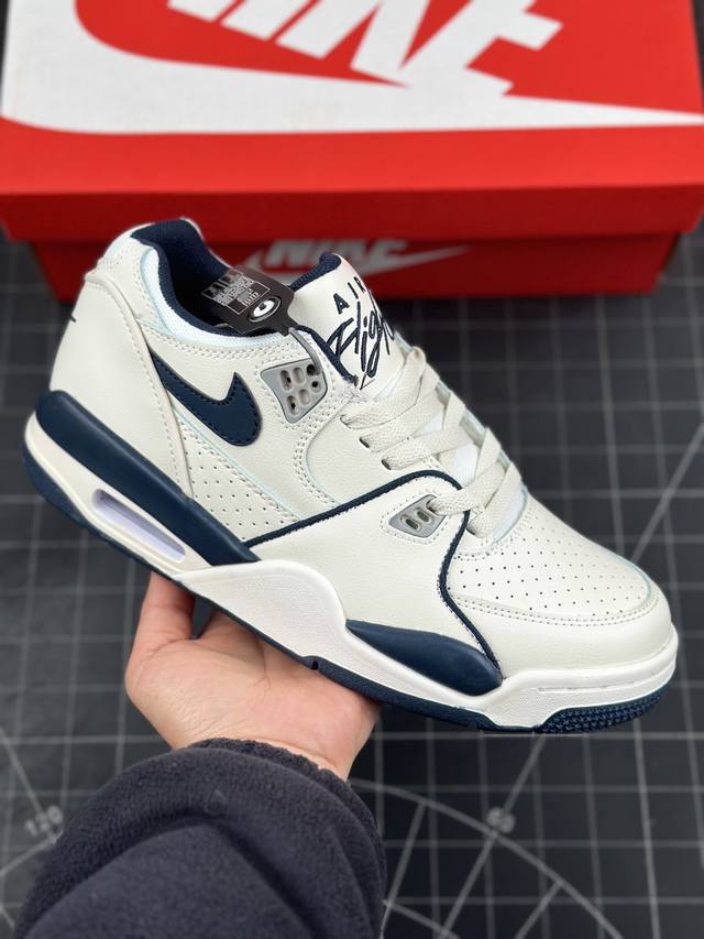 公司级耐克nike Air Flight 89 Low 男子运动鞋 Aj4兄弟款 缓震篮球鞋 重塑80年代后期非凡篮球战靴的经典风范 利落皮革结构搭载卓越缓震系