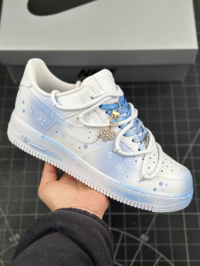 Nk Air Force 1'07 Low 雪花扎染 空军一号绑带低帮休闲板鞋 #定制皮料 原厂3D打印 定制鞋盒 原楦原纸板 纯正空军版型 内置全掌气垫 货号