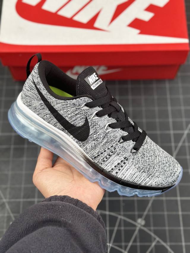 公司级nike Air Max Flyknit 2014 耐磨轻便 织物减震防滑透气轻便 低帮跑步鞋 蒸汽大气垫百搭休闲运动慢跑鞋 耐克 原档案flyknit鞋