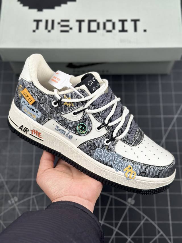 本地 核心 Nk Air Force 1'07 Low Hip Hop Gucci Style 嘻哈古驰 空军一号低帮休闲板鞋 #古驰的设计一向以其奢华的材质、 - 点击图像关闭