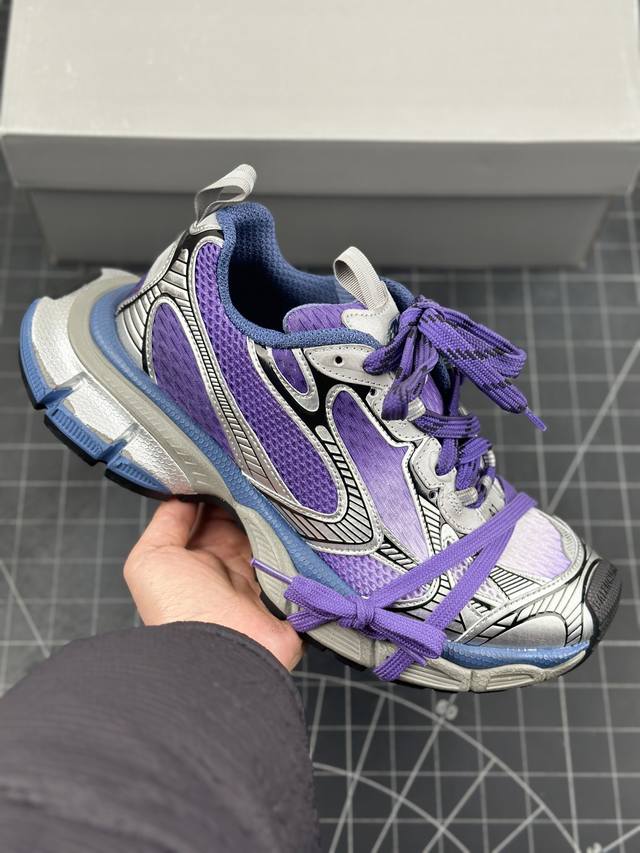 Xa版 法国高端奢侈品牌-巴黎世家balenciaga 3Xl Sneakers 3+系列 10代 低帮复古阔型底姥爹风潮流百搭休闲慢跑鞋 男女鞋配件防尘袋及附